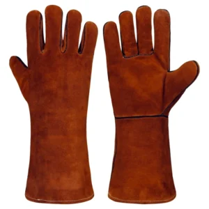 Welding Gloves WG‑703 – Brown Suede Protection Edition