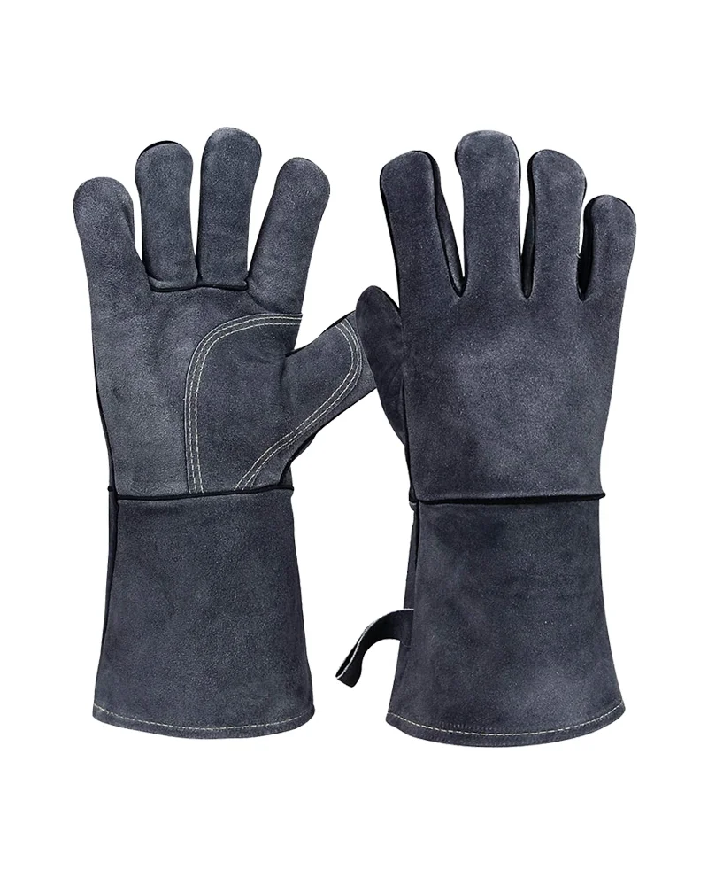 Welding Gloves WG‑704 – Dark Gray Reinforced Edition