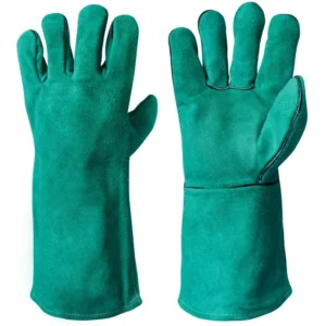 Welding Gloves WG‑706 – Forest Green Armor Edition