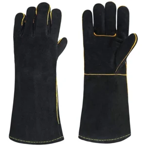 Welding Gloves WG‑708 – Black & Yellow Precision Edition